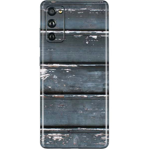 Chipped Blue Wood Galaxy S20 Fan Edition Skin