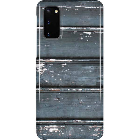 Chipped Blue Wood Galaxy S20 Lite Case