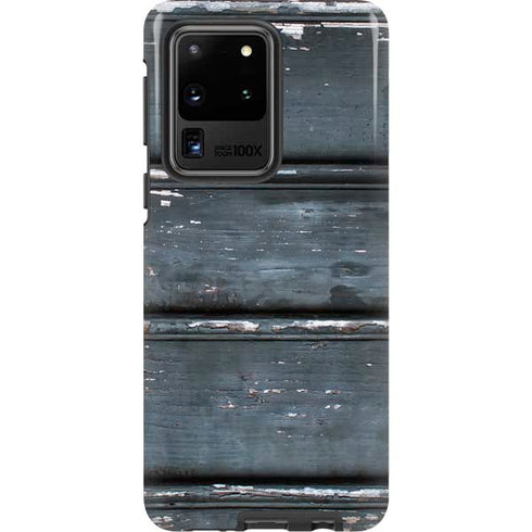 Chipped Blue Wood Galaxy S20 Ultra 5G Pro Case