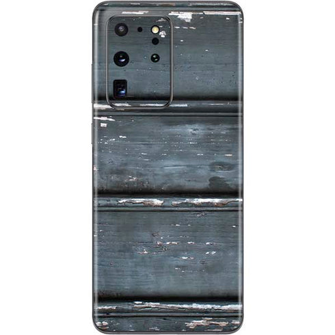 Chipped Blue Wood Galaxy S20 Ultra 5G Skin