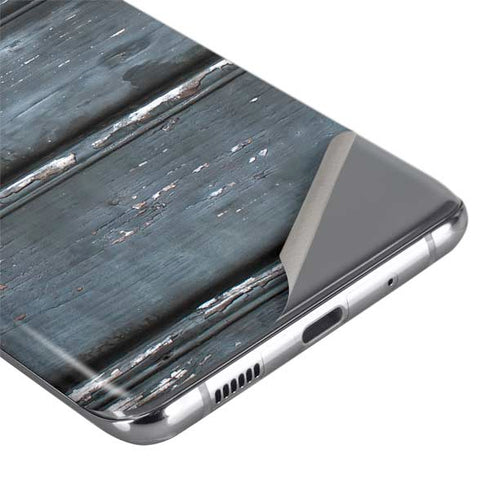 Chipped Blue Wood Galaxy S20 Ultra 5G Skin