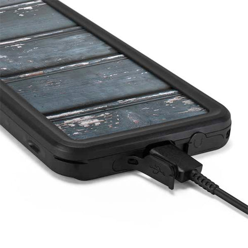 Chipped Blue Wood Galaxy S20 Waterproof Case