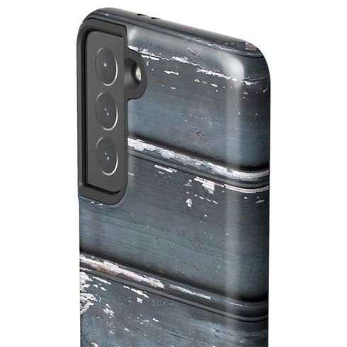Chipped Blue Wood Galaxy S21 5G Pro Case