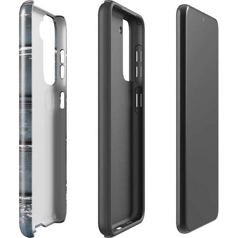 Chipped Blue Wood Galaxy S21 5G Pro Case