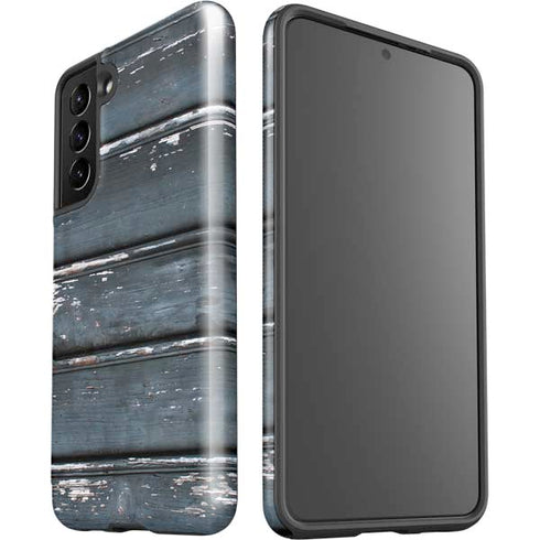 Chipped Blue Wood Galaxy S21 5G Pro Case