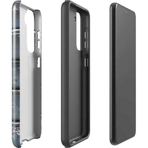 Chipped Blue Wood Galaxy S21 FE Pro Case