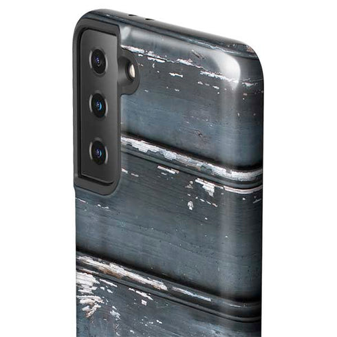 Chipped Blue Wood Galaxy S21 Plus 5G Pro Case
