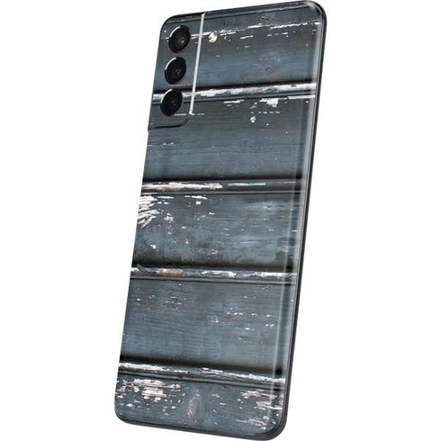 Chipped Blue Wood Galaxy S21 Plus 5G Skin