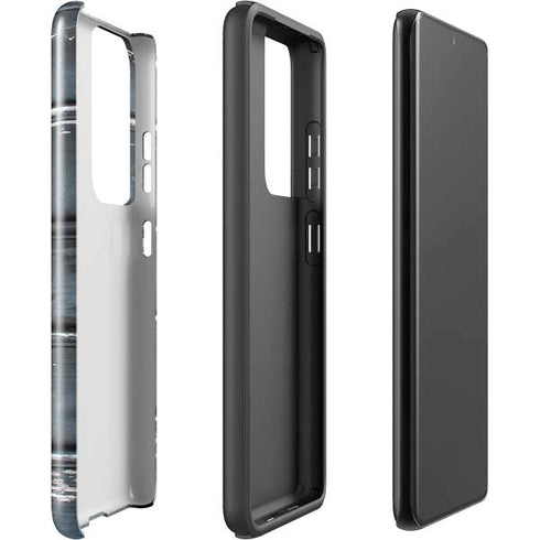 Chipped Blue Wood Galaxy S21 Ultra 5G Pro Case