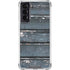 Chipped Blue Wood Galaxy S22 Clear Case