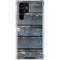 Chipped Blue Wood Galaxy S22 Ultra Clear Case
