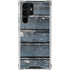 Chipped Blue Wood Galaxy S22 Ultra Clear Case