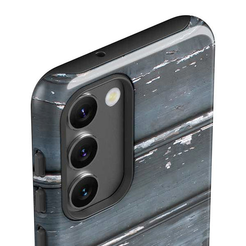 Chipped Blue Wood Galaxy S23 Plus Pro Case