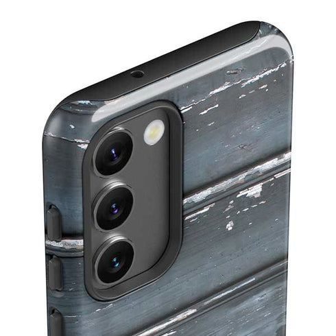 Chipped Blue Wood Galaxy S23 Pro Case