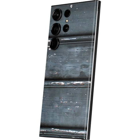 Chipped Blue Wood Galaxy S23 Ultra Skin