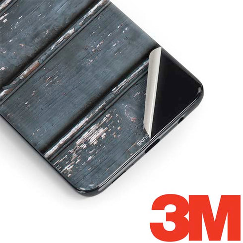 Chipped Blue Wood Galaxy S9 Plus Skin
