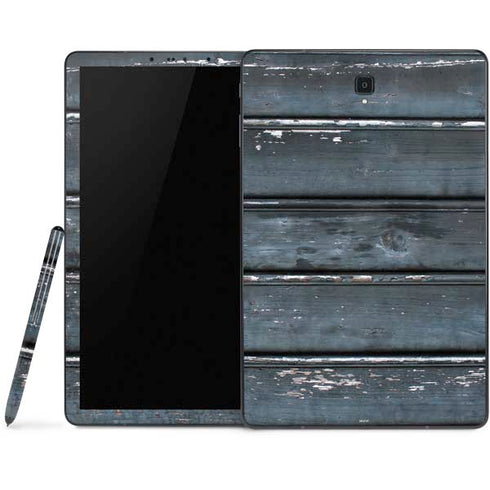 Chipped Blue Wood Samsung Galaxy Tab Skin