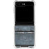Chipped Blue Wood Galaxy Z Flip5 5G Clear Case