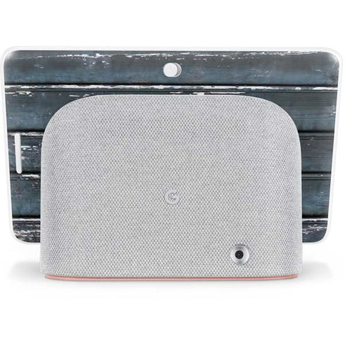 Chipped Blue Wood Google Home Hub Skin