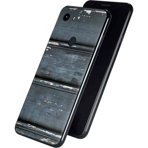 Chipped Blue Wood Google Pixel 3a Skin