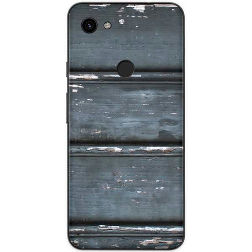 Chipped Blue Wood Google Pixel 3a XL Skin