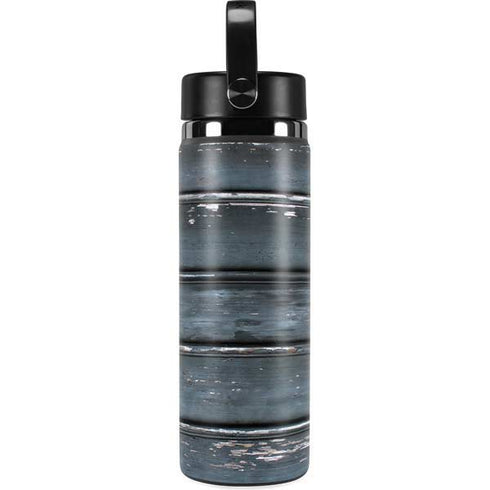 Chipped Blue Wood Hydro Flask 20oz Wide Mouth Skin