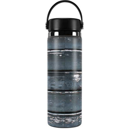 Chipped Blue Wood Hydro Flask 20oz Wide Mouth Skin