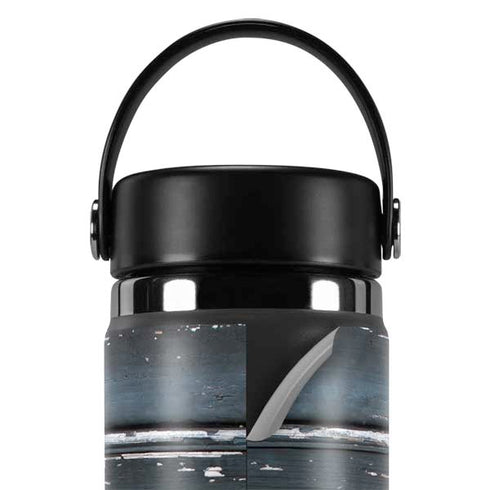 Chipped Blue Wood Hydro Flask 20oz Wide Mouth Skin