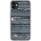 Chipped Blue Wood iPhone 11 Clear Case
