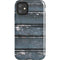 Chipped Blue Wood iPhone 11 Impact Case