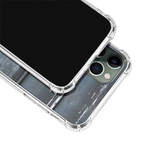 Chipped Blue Wood iPhone 11 Pro Max Clear Case