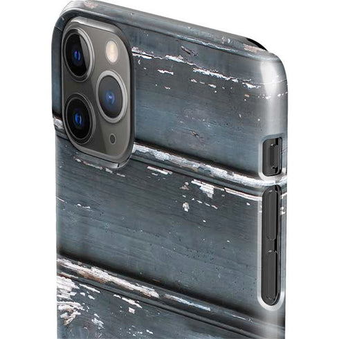 Chipped Blue Wood iPhone 11 Pro Max Lite Case