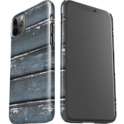 Chipped Blue Wood iPhone 11 Pro Max Lite Case