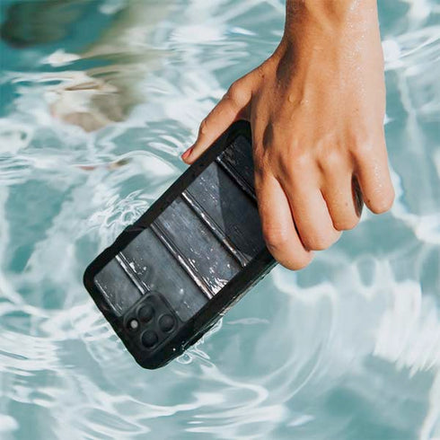 Chipped Blue Wood iPhone 11 Pro Max Waterproof Case
