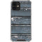Chipped Blue Wood iPhone 12 Clear Case