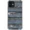 Chipped Blue Wood iPhone 12 Mini Clear Case