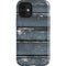 Chipped Blue Wood iPhone 12 Mini Impact Case