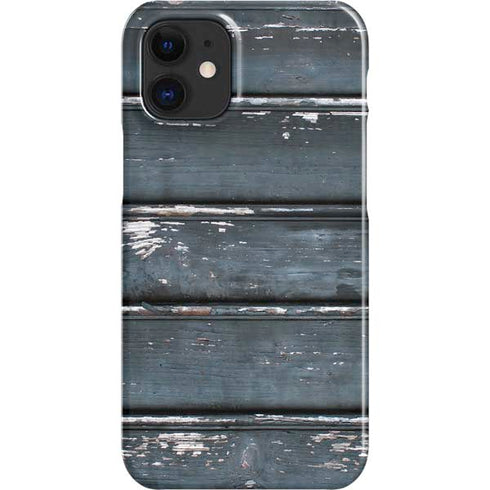 Chipped Blue Wood iPhone 12 Mini Lite Case