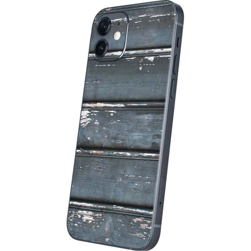 Chipped Blue Wood iPhone 12 Mini Skin