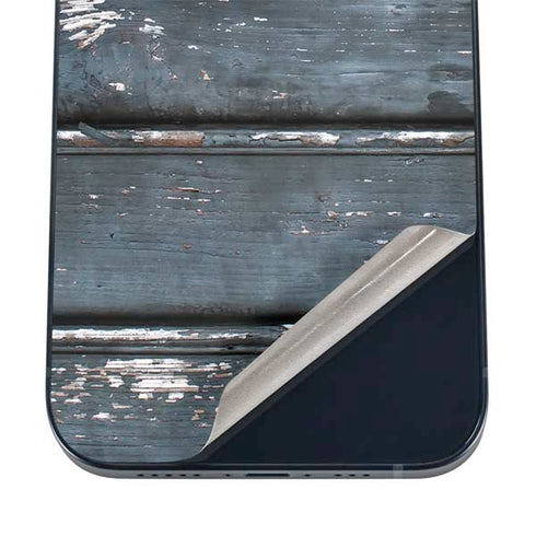 Chipped Blue Wood iPhone 12 Mini Skin