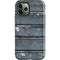 Chipped Blue Wood iPhone 12 Pro Impact Case
