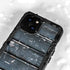 Chipped Blue Wood iPhone 13 Mini Waterproof Case