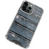 Chipped Blue Wood iPhone 13 Pro Clear Case