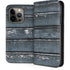 Chipped Blue Wood iPhone 13 Pro Folio Case