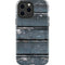 Chipped Blue Wood iPhone 13 Pro Max Impact Case