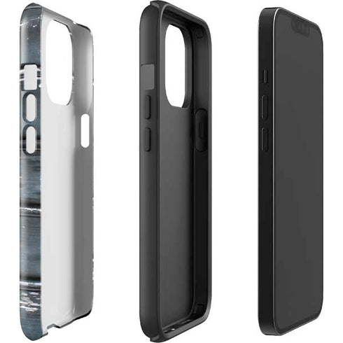 Chipped Blue Wood iPhone 13 Pro Max Impact Case