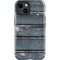 Chipped Blue Wood iPhone 14 Plus Impact Case