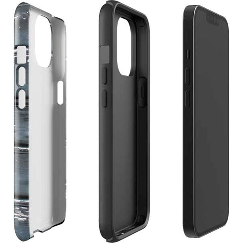 Chipped Blue Wood iPhone 14 Plus Impact Case