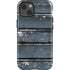 Chipped Blue Wood iPhone 15 Impact Case