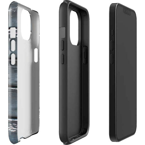 Chipped Blue Wood iPhone 15 Impact Case